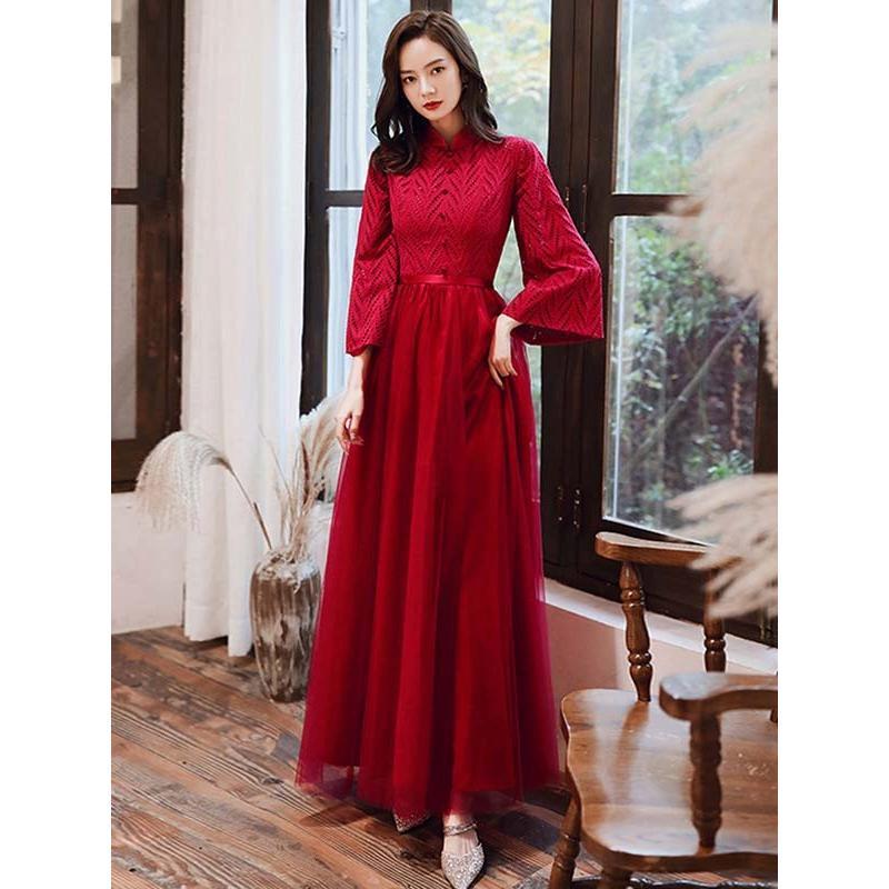ドレス 大人 ピアノ発表会 ドレス 演奏会 結婚式 フェミニン パーティードレス ロング お呼ばれ 20代 30代 ワインレッド ドレス 大人 ピアノ発表会 ドレス 演奏会 結婚式 フェミニン パーティードレス ロング お呼ばれ 20代 30代 ワインレッド