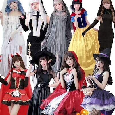 Qoo10] 2024新入荷ハロウィンコスプレワンピー