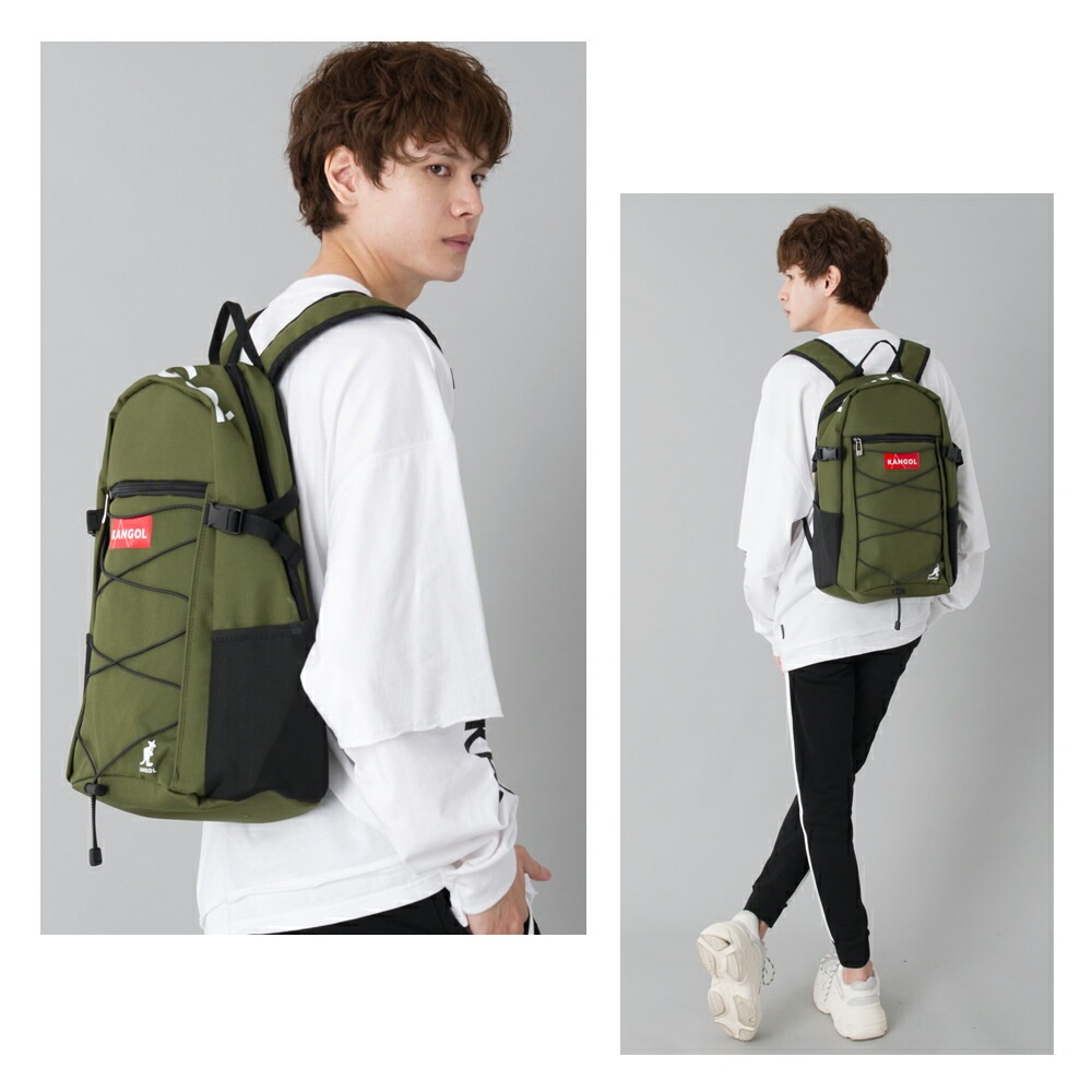 KANGOL カンゴール リュックサック メンズ レディース バックパック デイパック ブランド 通勤 通学 大容量 かっこいい おしゃれ シンプル 無地 ブラック 黒 オ