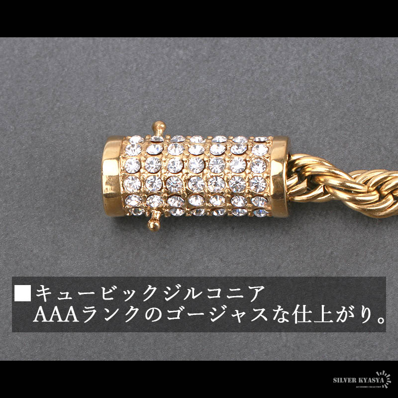 ステンレス パヴェネックレス [n345]