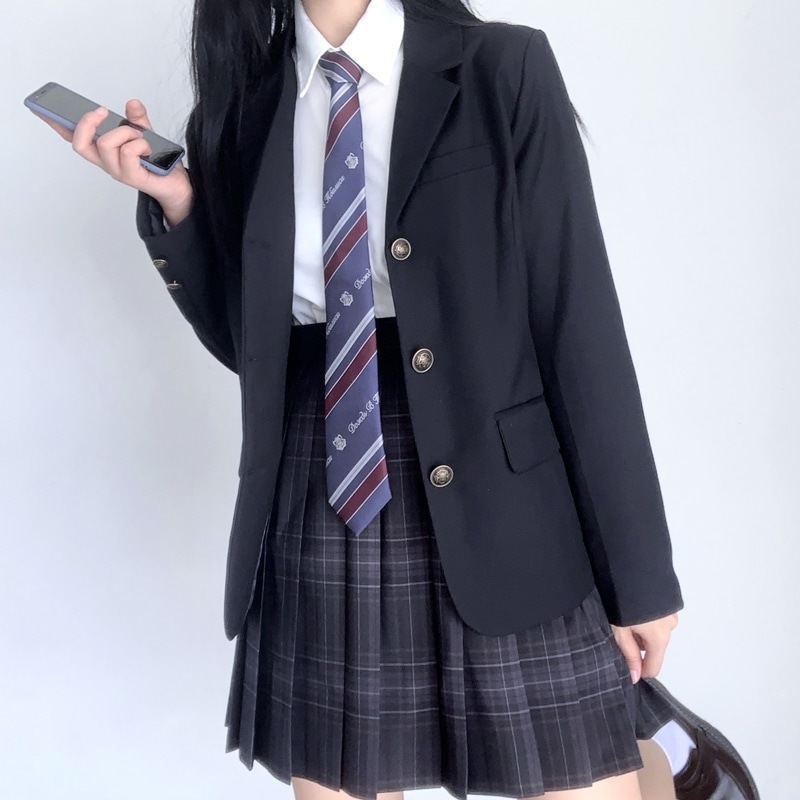 4点セットブレザー+スカート+リボン+ブラウス 制服スクールスウィートティーン ジャケットJK女の子卒業式就職活動面接ブラックアウターコート高校生中学生学生制服 卒業式入学式冬秋春夏
