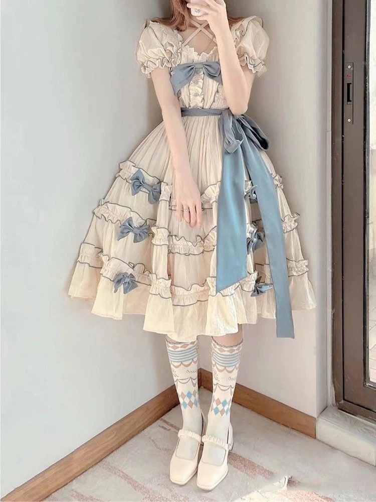 Lolita バースデードレス コートウエストレースタイドレス