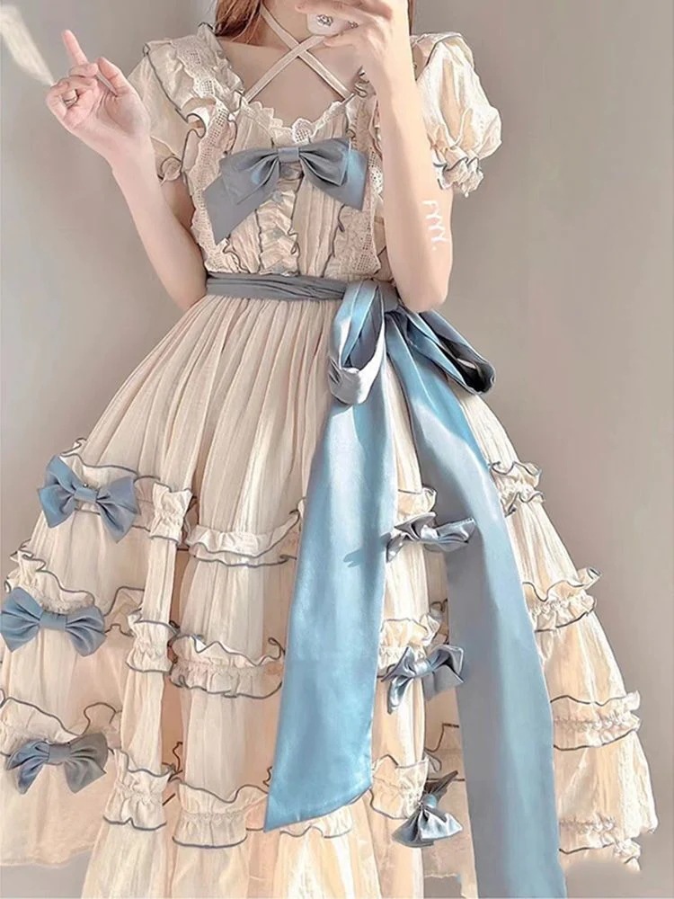 Lolita バースデードレス コートウエストレースタイドレス