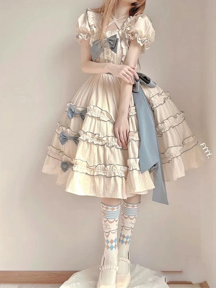 Lolita バースデードレス コートウエストレースタイドレス