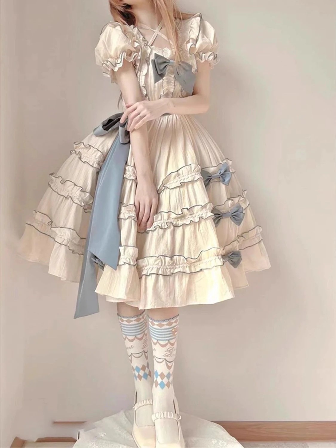 Lolita バースデードレス コートウエストレースタイドレス