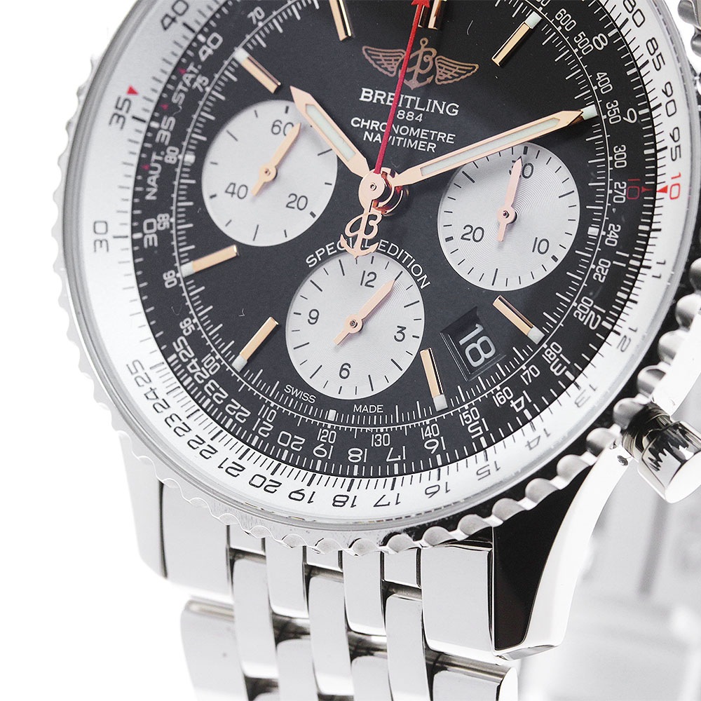 訳あり ブライトリング BREITLING AB0121 ナビタイマー01 クロノグラフ 自動巻き メンズ 箱・保証書付き_830609【中古】 訳あり ブライトリング BREITLING AB0121 ナビタイマー01 クロノグラフ 自動巻き メンズ 箱・保証書付き_830609【中古】