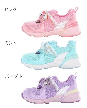 ムーンスター サンリオ ベビー キッズ 女の子 光る 可愛い 2E 軽量 ベロクロ クロミ ハローキティ シナモロール 幼児 SA-C034 ムーンスター サンリオ ベビー キッズ 女の子 光る 可愛い 2E 軽量 ベロクロ クロミ ハローキティ シナモロール 幼児 SA-C034