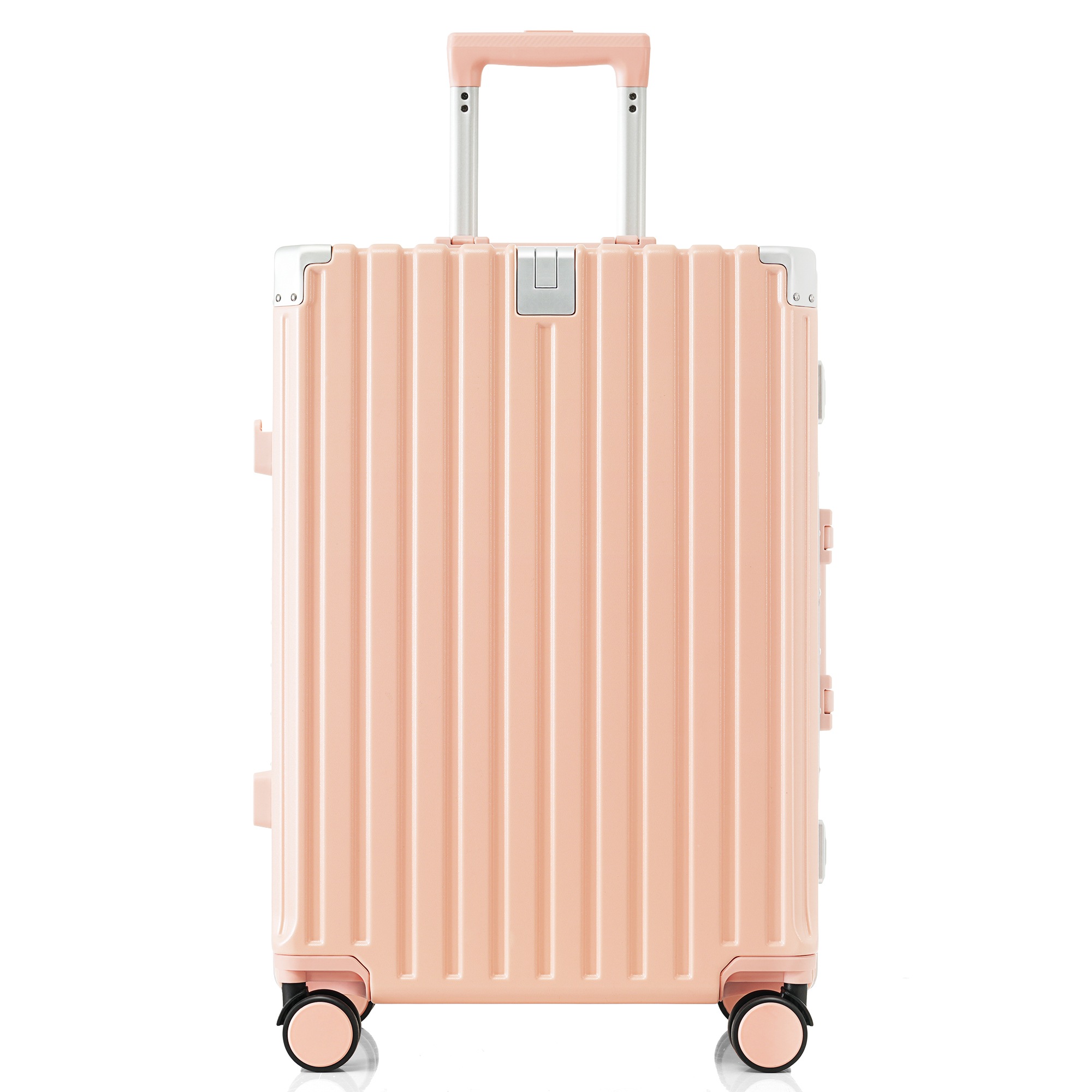 【大好評！最安値挑戦!】スーツケース キャリーケース キャリーバッグ Lサイズ フレームタイプ アルミ USBポート付き カップホルダー フック式底足 ストッパー付き ドリンクホルダー 軽量 おしゃれ