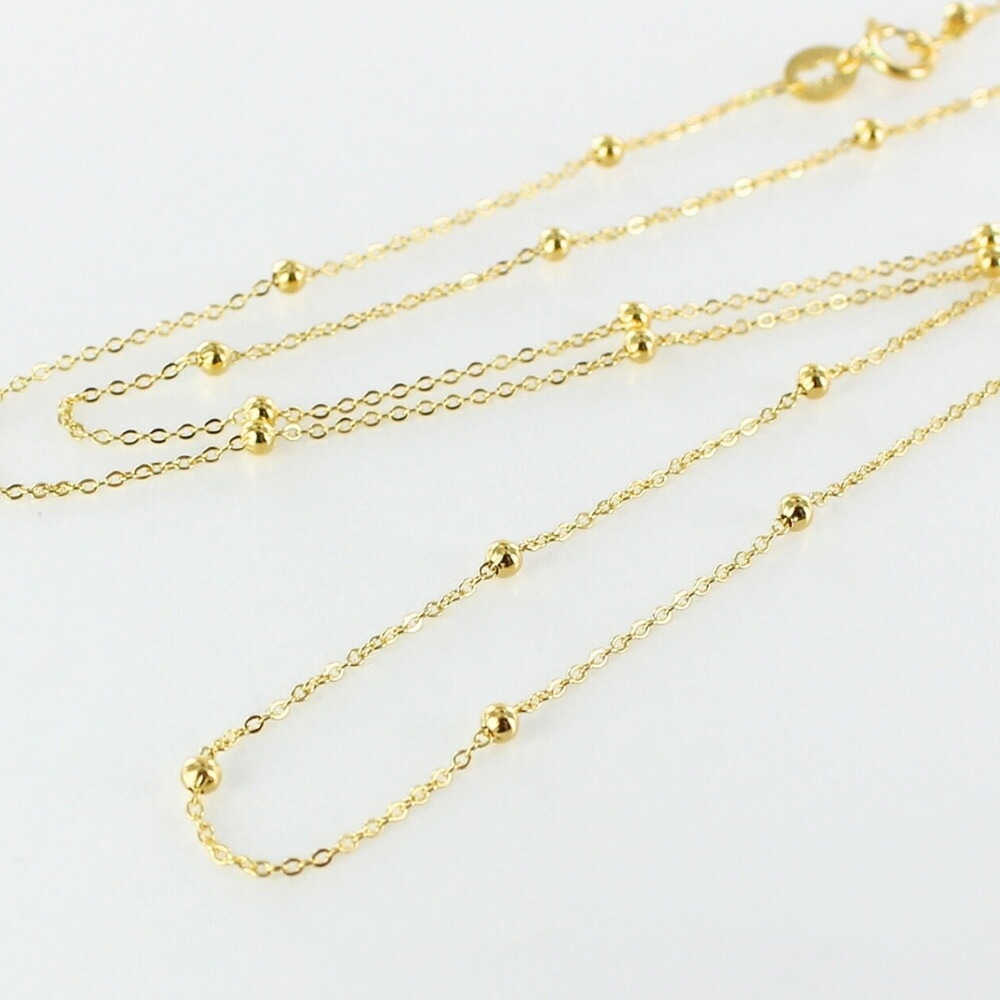 UNOAERRE ウノアエレ ボールステーションネックレス K18 レディース イエローゴールド ネックレス チェーン プレゼント 女性 イタリア製 18金 18K ギフト 彼女 母 妻 婚約 結婚記