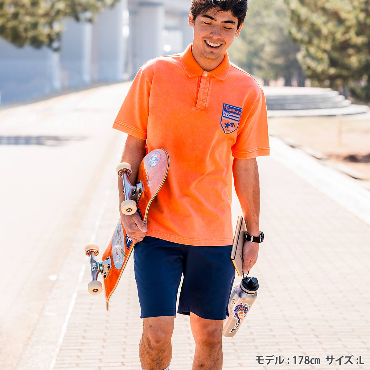 RealBvoice(リアルビーボイス) EMBLEM PIGMENT POLO SHIRT