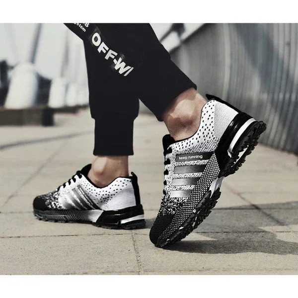 [10 アイテム] スニーカー レディース メンズ ランニングシューズ デッキシューズ レースアップ ローカット 軽量-a01