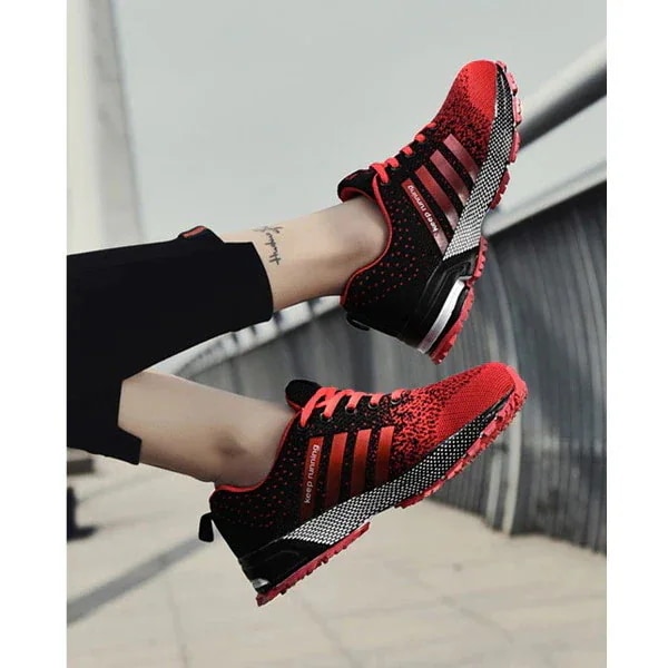 [10 アイテム] スニーカー レディース メンズ ランニングシューズ デッキシューズ レースアップ ローカット 軽量-a01