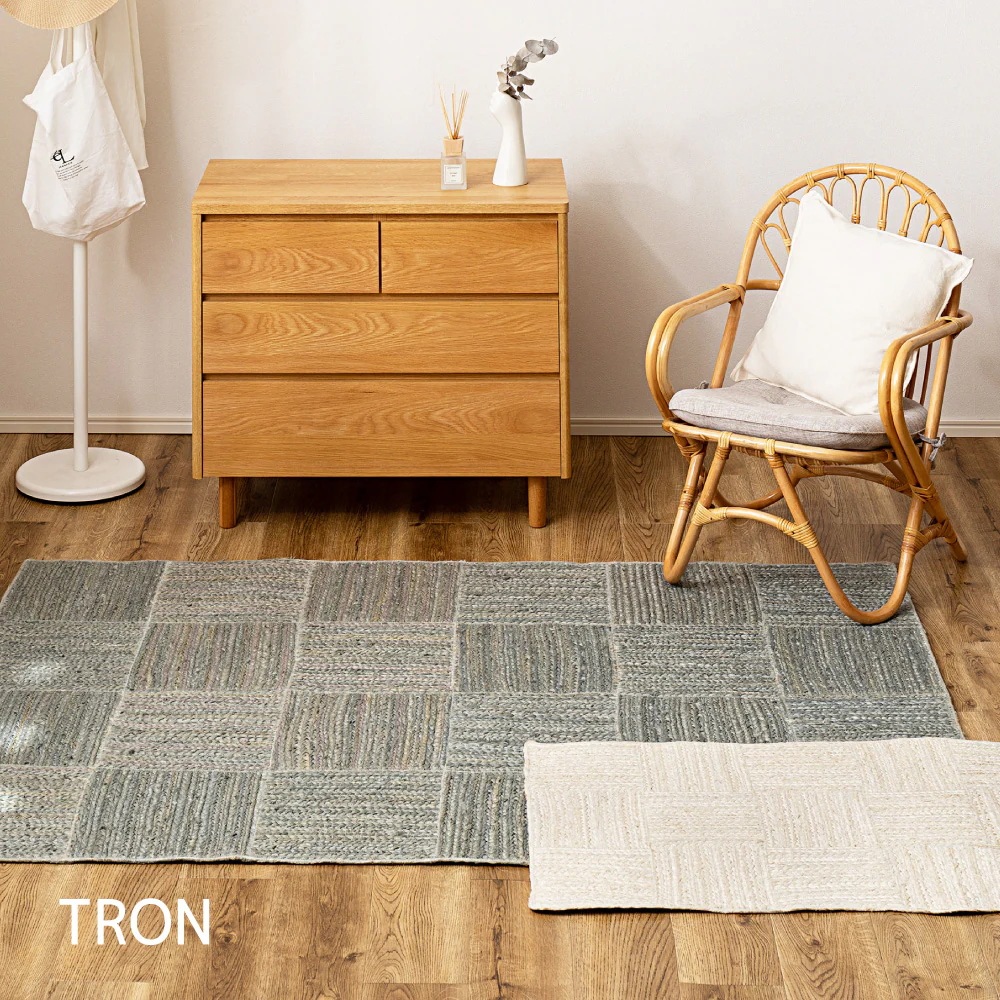 手織り インド製 ジュートマット 120x180cm オールシーズン 高耐久 アジアンテイスト 手織り インド製 ジュートマット 120x180cm オールシーズン 高耐久 アジアンテイスト