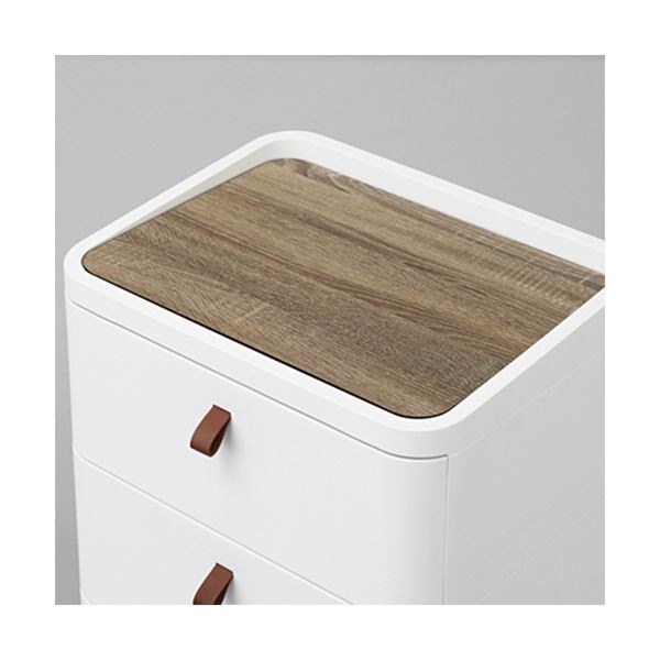 サンカ ロイヤルドロアー 4段RD-544WH／DBR 1個