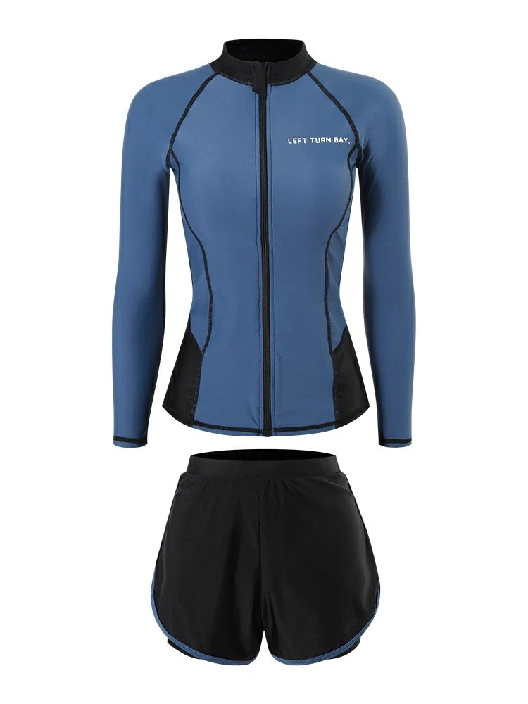 レディース 水着 体型カバー みずぎ 長袖 ラッシュガード みずぎ 上下セット 水着 水遊び 大人 水着 紫外線カット 長袖 水着 日焼け止め UVカットプール 水着 レディース 大人 水着 無地