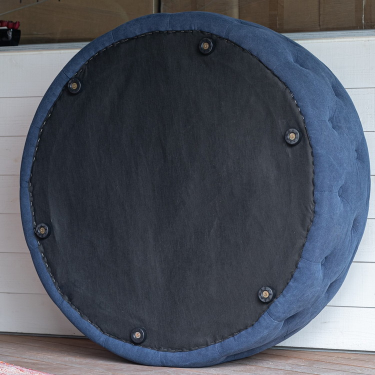 椅子 チェア スツール 丸椅子 おしゃれ 帆布 撥水 円形 丸形 低ホルムアルデヒド 完成品 直径100cm 座面高38cm いす イス