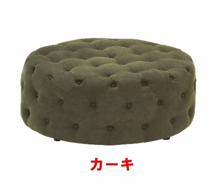 椅子 チェア スツール 丸椅子 おしゃれ 帆布 撥水 円形 丸形 低ホルムアルデヒド 完成品 直径100cm 座面高38cm いす イス