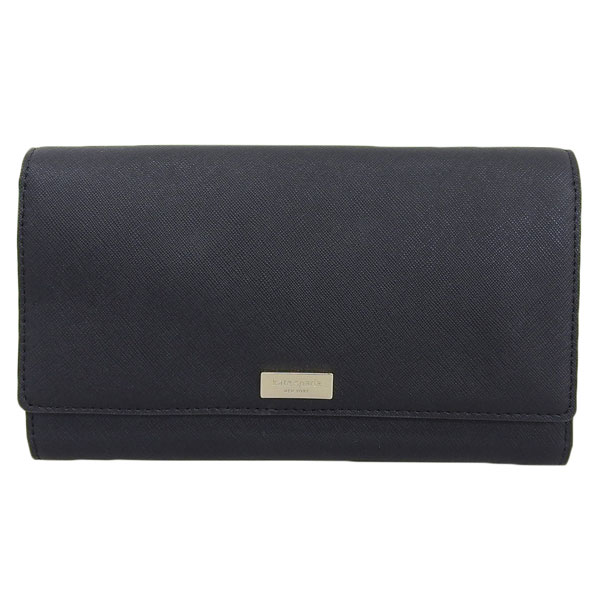 ケイトスペード ニューヨーク レディース 長財布 kate spade new york ブラック アウトレット wlru1933-001