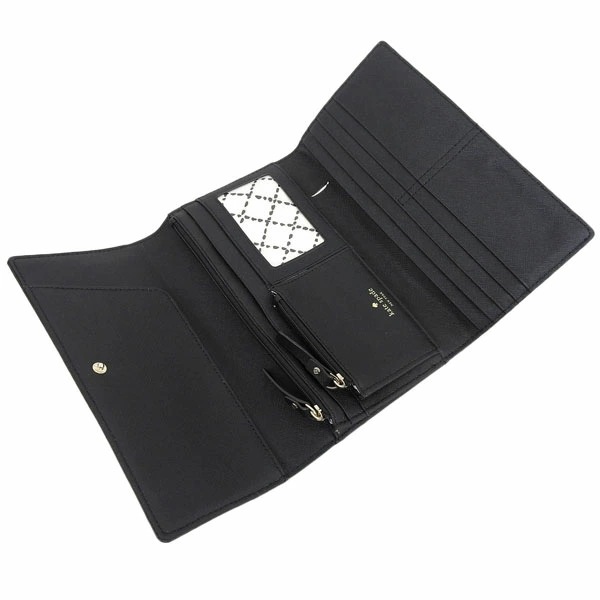 ケイトスペード ニューヨーク レディース 長財布 kate spade new york ブラック アウトレット wlru1933-001