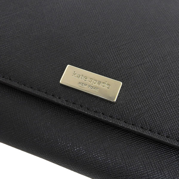 ケイトスペード ニューヨーク レディース 長財布 kate spade new york ブラック アウトレット wlru1933-001