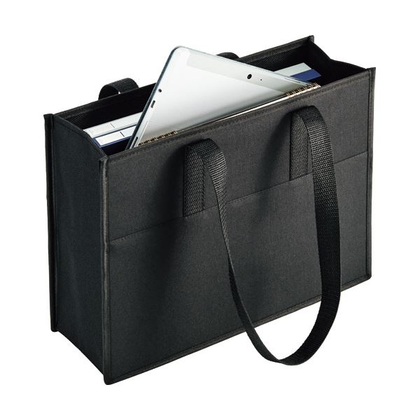 (まとめ) TANOSEE マルチトートバッグA4ヨコ 黒 TDT-A4B 1セット(5個) 3セット (まとめ) TANOSEE マルチトートバッグA4ヨコ 黒 TDT-A4B 1セット(5個) 3セット