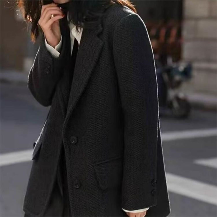 韓国デザイン秋冬新作ウールジャケットコート