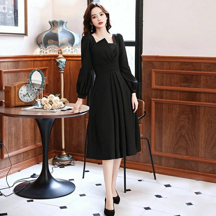 結婚式ドレス 二次会ドレス ワイン赤 サテン ドレス ミモレ丈ドレス パフスリーブ パーティードレス 白 黒 ワインレッド 成人式ドレス 同窓会 謝恩会 ミディアム丈 お呼ばれドレス 長袖 Aライン 結婚式ドレス 二次会ドレス ワイン赤 サテン ドレス ミモレ丈ドレス パフスリーブ パーティードレス 白 黒 ワインレッド 成人式ドレス 同窓会 謝恩会 ミディアム丈 お呼ばれドレス 長袖 Aライン