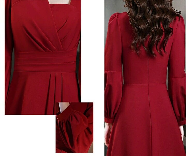 結婚式ドレス 二次会ドレス ワイン赤 サテン ドレス ミモレ丈ドレス パフスリーブ パーティードレス 白 黒 ワインレッド 成人式ドレス 同窓会 謝恩会 ミディアム丈 お呼ばれドレス 長袖 Aライン 結婚式ドレス 二次会ドレス ワイン赤 サテン ドレス ミモレ丈ドレス パフスリーブ パーティードレス 白 黒 ワインレッド 成人式ドレス 同窓会 謝恩会 ミディアム丈 お呼ばれドレス 長袖 Aライン