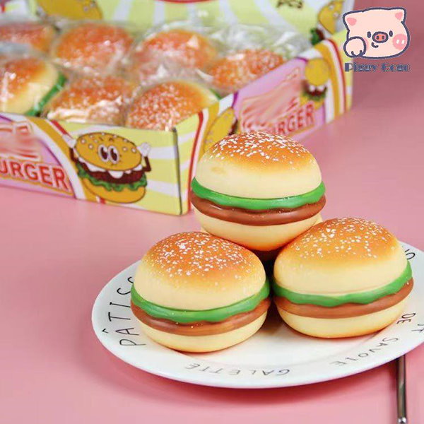 Qoo10] スクイーズ プニプニ ハンバーガー 低反