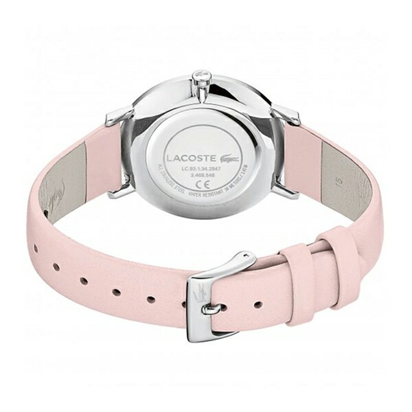LACOSTE ラコステ レディース 腕時計 手表 MOON ムーン シルバーケース ピンク レザー 革ベルト 2001070 記念日 ポイント消化 LACOSTE ラコステ レディース 腕時計 手表 MOON ムーン シルバーケース ピンク レザー 革ベルト 2001070 記念日 ポイント消化