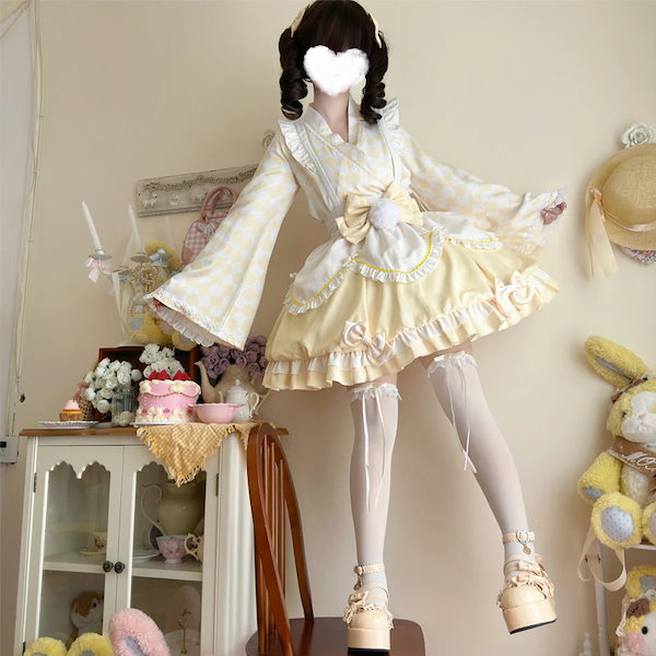 Qoo10] 超人気 ロリータ浴衣 5色 ロリータ洋服