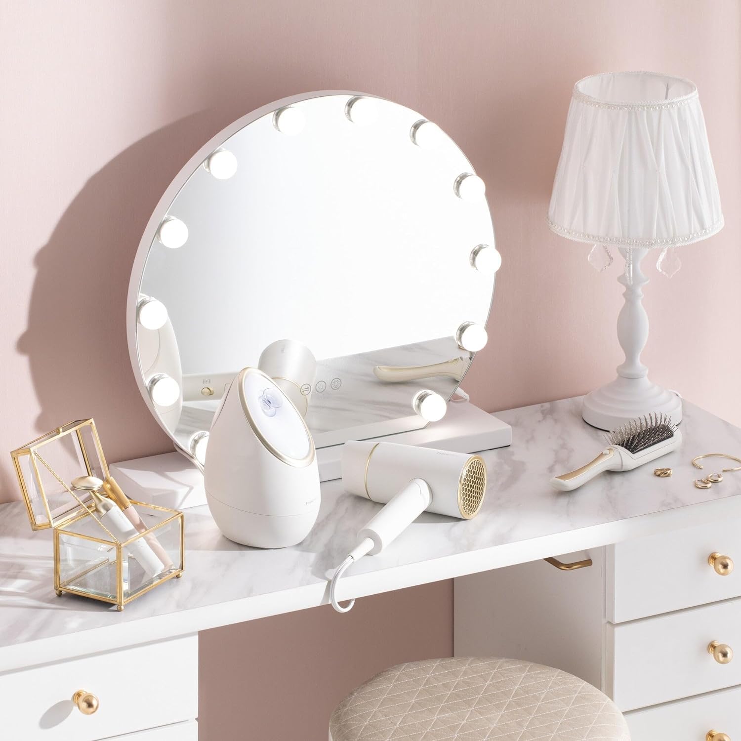 Francfranc フランフラン サロン フェイシャルスチーマー ホワイト 美顔器 スチーマー スキンケア アロマオイル Type-C対応 プレゼント ギフト 贈り物