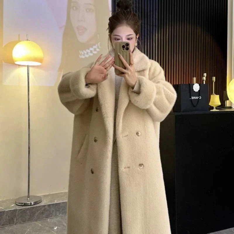 ジャケット コート トップス レディース エコファー毛皮 フェイクミンク 裏起毛ファッション 皮毛一体 保温 厚手 華やか暖かい 体型カバー アウター テーラードジャケット