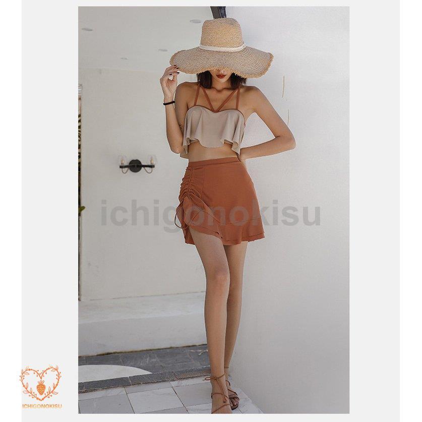 【本日のイベント】水着 レディース 体型カバー 水着 リゾート キャミソール パッド付き セットアップ 40代 大きいサイズ ママ水着 スイムウェア 海水浴 20代 30代 40代 50代