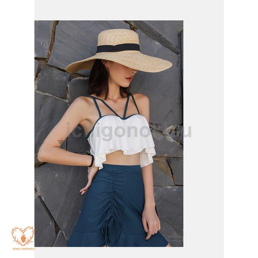 【本日のイベント】水着 レディース 体型カバー 水着 リゾート キャミソール パッド付き セットアップ 40代 大きいサイズ ママ水着 スイムウェア 海水浴 20代 30代 40代 50代