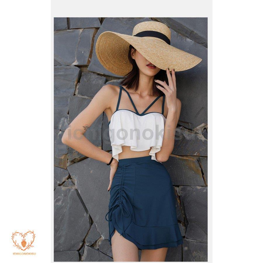 【本日のイベント】水着 レディース 体型カバー 水着 リゾート キャミソール パッド付き セットアップ 40代 大きいサイズ ママ水着 スイムウェア 海水浴 20代 30代 40代 50代