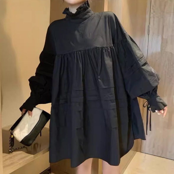 レディース ワンピース プルオーバー シャツワンピ ミニ ショート 膝上 ミドル丈 長袖 ボリューム袖 バルーン袖 ランタンスリーブ スタンドカラー Aライン かわいい シンプル カジュアル おしゃれ レディース ワンピース プルオーバー シャツワンピ ミニ ショート 膝上 ミドル丈 長袖 ボリューム袖 バルーン袖 ランタンスリーブ スタンドカラー Aライン かわいい シンプル カジュアル おしゃれ