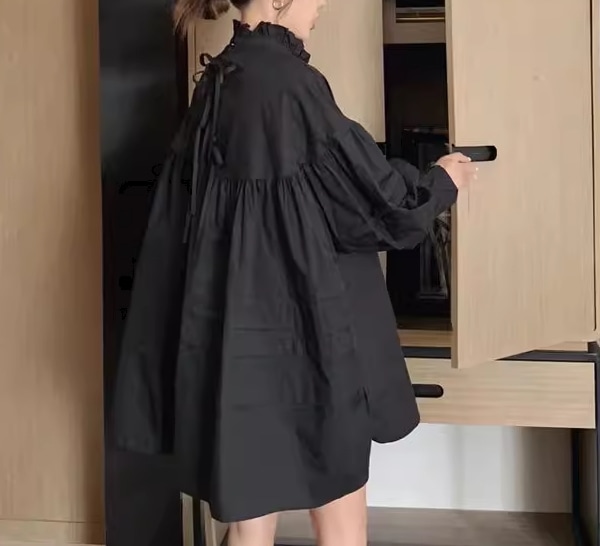 レディース ワンピース プルオーバー シャツワンピ ミニ ショート 膝上 ミドル丈 長袖 ボリューム袖 バルーン袖 ランタンスリーブ スタンドカラー Aライン かわいい シンプル カジュアル おしゃれ レディース ワンピース プルオーバー シャツワンピ ミニ ショート 膝上 ミドル丈 長袖 ボリューム袖 バルーン袖 ランタンスリーブ スタンドカラー Aライン かわいい シンプル カジュアル おしゃれ