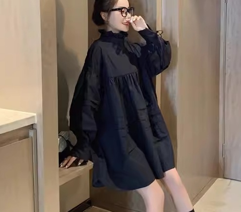 レディース ワンピース プルオーバー シャツワンピ ミニ ショート 膝上 ミドル丈 長袖 ボリューム袖 バルーン袖 ランタンスリーブ スタンドカラー Aライン かわいい シンプル カジュアル おしゃれ レディース ワンピース プルオーバー シャツワンピ ミニ ショート 膝上 ミドル丈 長袖 ボリューム袖 バルーン袖 ランタンスリーブ スタンドカラー Aライン かわいい シンプル カジュアル おしゃれ