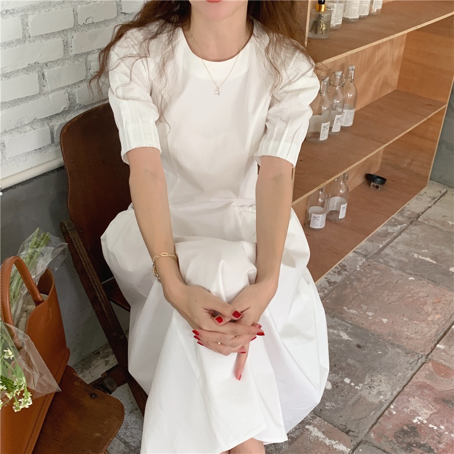 ワンピース 半袖 春 夏 きれいめ カジュアル かわいい ロング aライン Aライン フレア ワンピドレス フレアスカート ロング ロング丈 アンクル丈 7分丈 ミディアム丈 ミドル丈 レギュラー丈