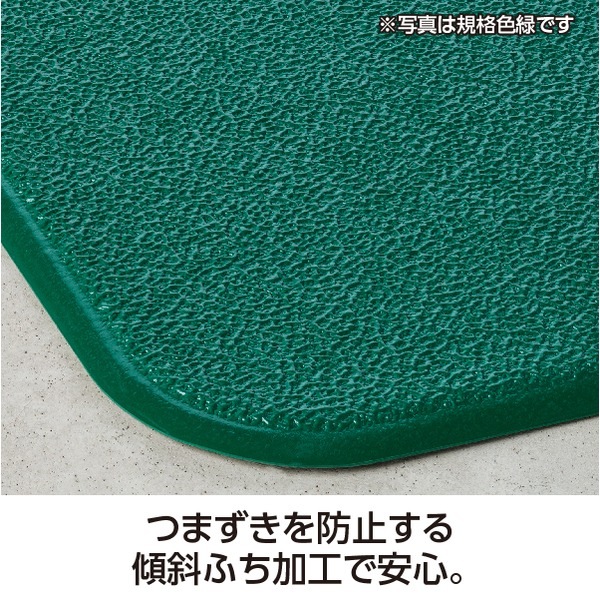 フロアマット 500×1500mm グリーン 塩化ビニール製 クッション性 保温性 スタンディングマットII 立ち仕事 冷え対策 寒さ対策