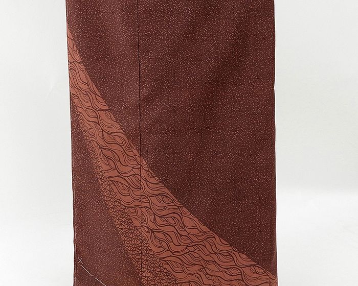 訪問着 未着用美品 正絹 川村久太郎 霰笹幾何模様 身丈160cm 裄丈64.5cm 紬訪問着 未使 訪問着 未着用美品 正絹 川村久太郎 霰笹幾何模様 身丈160cm 裄丈64.5cm 紬訪問着 未使