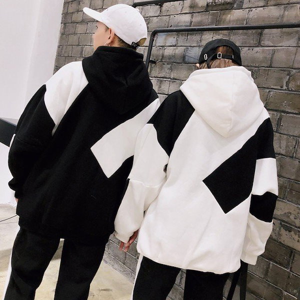 ペアルック パーカー カップル お揃い春 秋 冬 長袖 プレゼント 彼女 奥さんお誕生日 結婚記念日 恋人 セミオーダーメイド Date parka-002 ジュタオピン ペアルック パーカー カップル レディース ジャージ