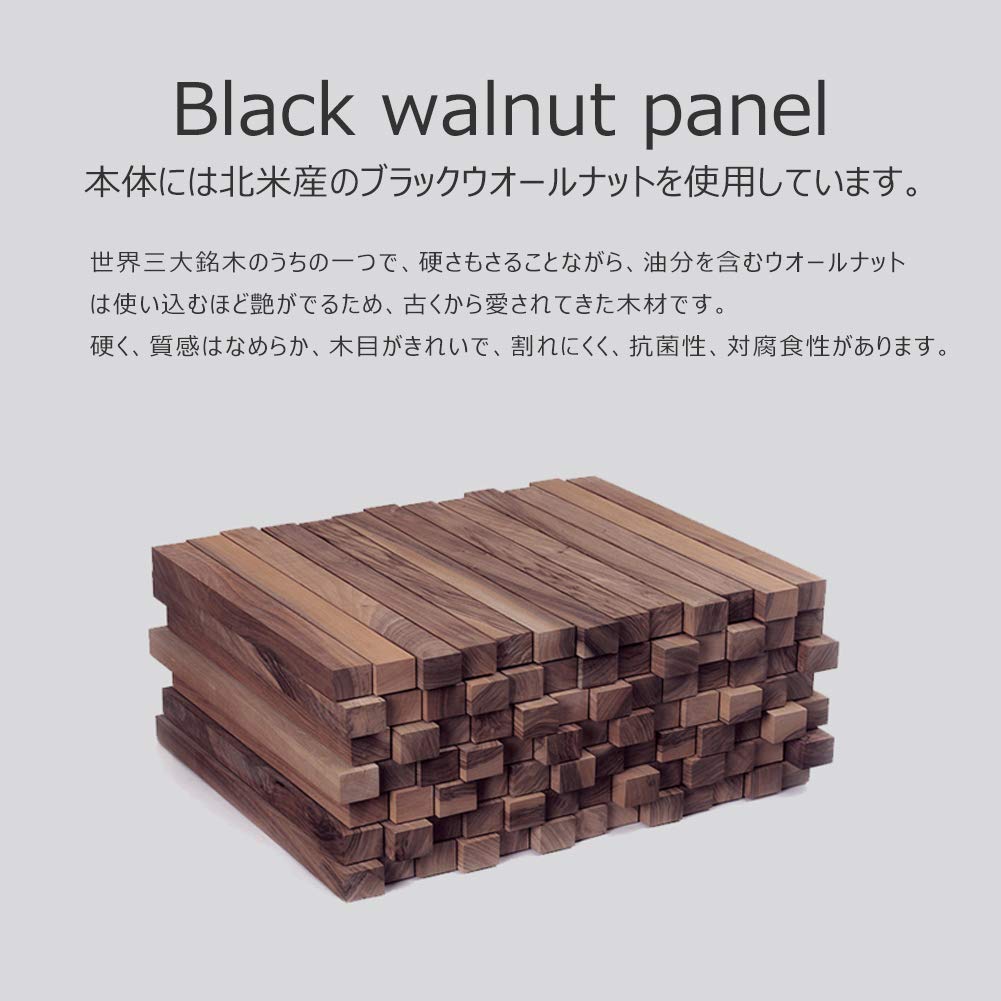 RISEN ニキシー管風置き時計 レトロモダン木製クロック 1600万色 RGBフルカラーLEDデジタル DIY卓上時計インテリア (ブラックウォールナット)