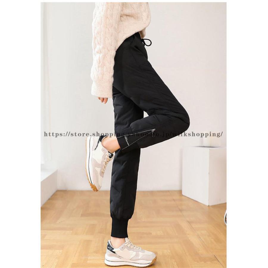 ダウンパンツ レディース 防寒パンツ 洗える 細身 スリム 美脚 美尻 体型カバー 軽い 保温 普段使い 秋と冬 新作おすすめ商品
