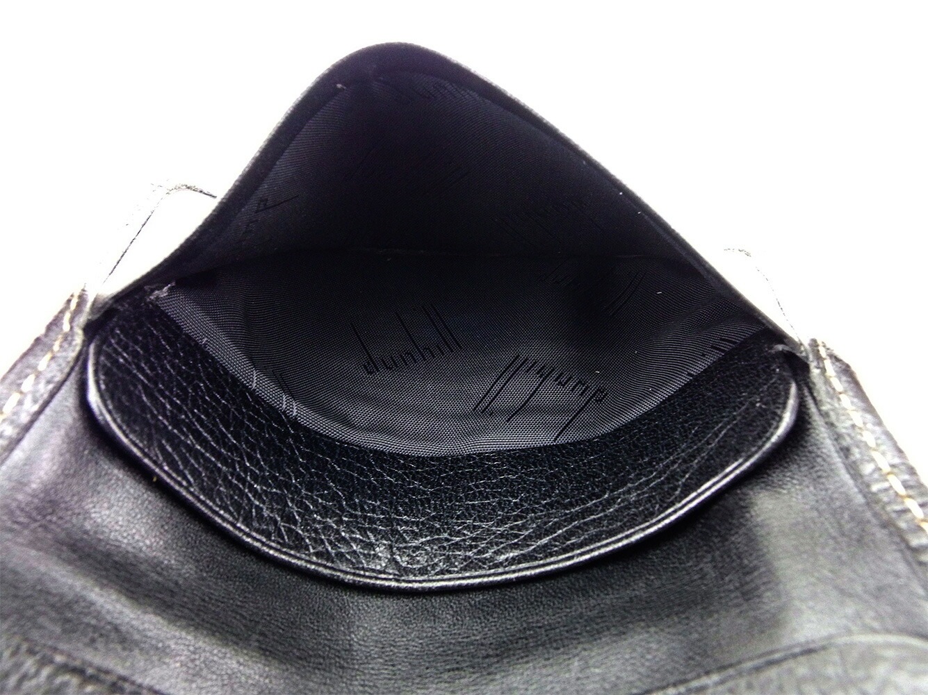 カードケース 名刺入れ ロゴプレート ブラック ゴールド 中古