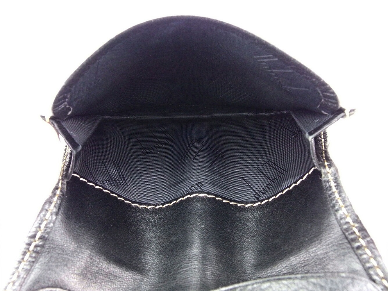 カードケース 名刺入れ ロゴプレート ブラック ゴールド 中古