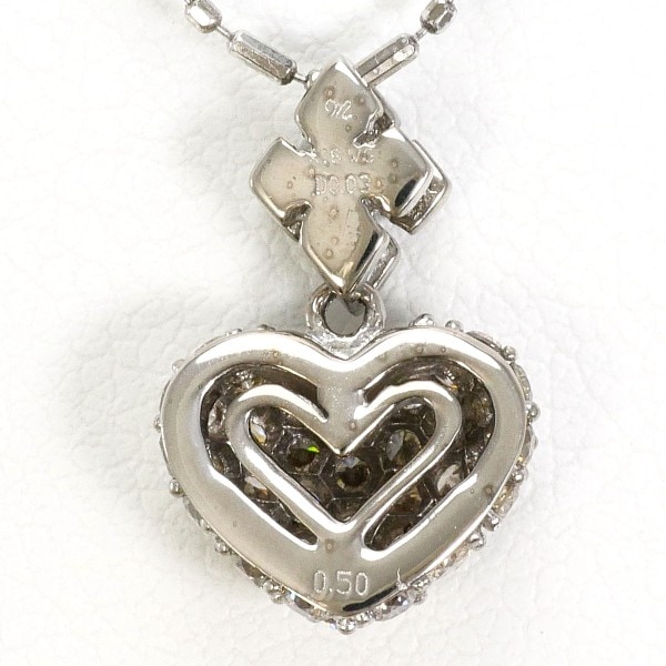 K18 18金 WG ネックレス ブラウンダイヤ 0.50 ダイヤ 0.03 ジュエリー 中古 K18 18金 WG ネックレス ブラウンダイヤ 0.50 ダイヤ 0.03 ジュエリー 中古