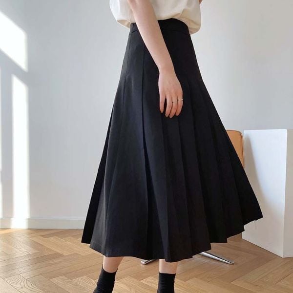 プリーツ スカート ロング スカート マキシ スカート ボトムス ハイ ウエスト Aライン ミモレ 丈 マキシ丈 ゆったり オフィス スタイル エレガント スタイル カジュアル スタイル ラウンジ l プリーツ スカート ロング スカート マキシ スカート ボトムス ハイ ウエスト Aライン ミモレ 丈 マキシ丈 ゆったり オフィス スタイル エレガント スタイル カジュアル スタイル ラウンジ l