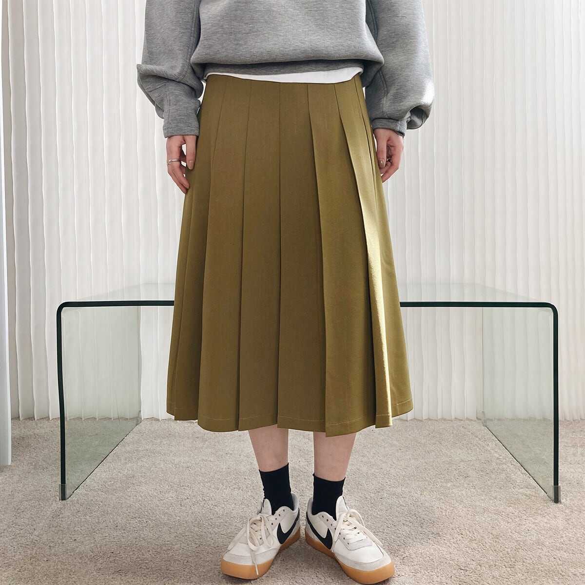 プリーツ スカート ロング スカート マキシ スカート ボトムス ハイ ウエスト Aライン ミモレ 丈 マキシ丈 ゆったり オフィス スタイル エレガント スタイル カジュアル スタイル ラウンジ l プリーツ スカート ロング スカート マキシ スカート ボトムス ハイ ウエスト Aライン ミモレ 丈 マキシ丈 ゆったり オフィス スタイル エレガント スタイル カジュアル スタイル ラウンジ l
